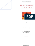 El Interprete y La Música PDF