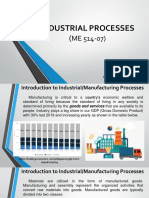 Introduction To Manufacturing Processes