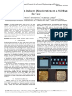 Copper Migration Induces Discoloration On A Nipdau Surface