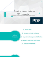 Graduation thesis defense PPT template