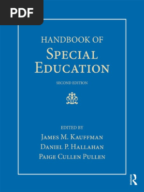 Handbook Sed Halahan 2017 9781315517698 Preview Pdf Special Education Inclusion Education