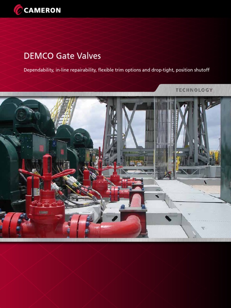 Demco Gate Valves Brochure PDF | PDF | Valve | Pipe (Fluid Conveyance)