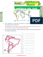 Perú en América Del Sur para Segundo Grado de Primaria