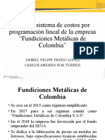 Sistema de Costos Fundiciones Metalicas de Colombia