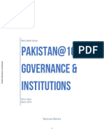 Governance Reforms for Pakistan's Growth and Development