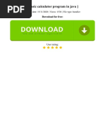(Basic Calculator Program in Java) : Download For Free