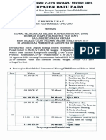 Pengumuman SKB CPNS 2019 Batu Bara PDF