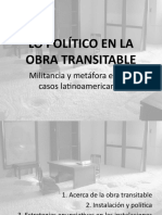 Lo Politico en La Obra Transitable