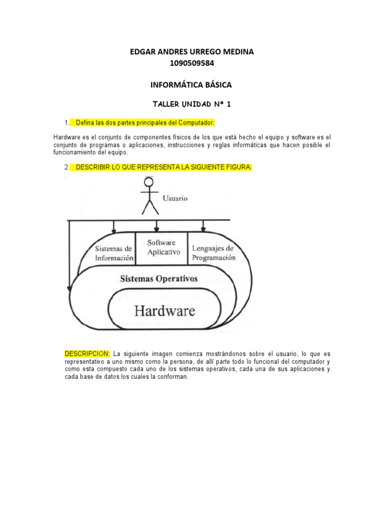 Trabajo Informatica Basica 1 | PDF | Periférico | Hardware de la ...