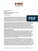 Brick Industry Association Letter To Chairman Issa - January 10, 2011