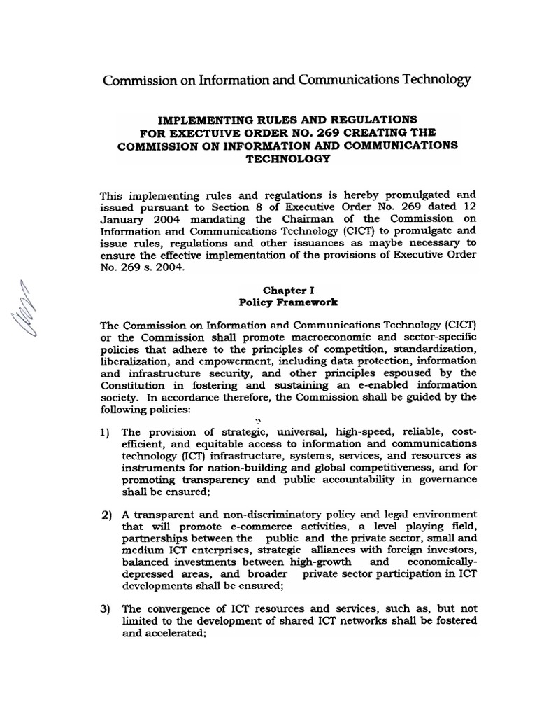 CICT Implementing Rules and Regulations | PDF | Information Technology ...