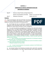 Chapter - 9 Discipline, Termination of Service, Representations and Reporting of Incidents Reference