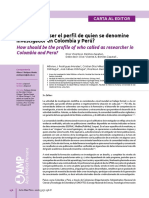 Perfil de Un Investigador Peruano - Rodriguez-Morales Et Al., (2016) PDF