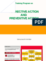 Corrective Action AND Preventive Action