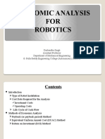 Economic Analysis For Robotics