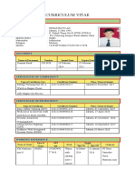 Curriculum Vitae: Personal Details