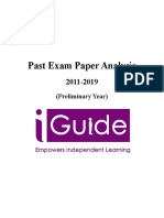 Past Exam Paper Analysis