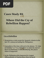 Cases Study #4: Where Did The Cry of Rebellion Happen?