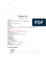 Package XLSX': R Topics Documented