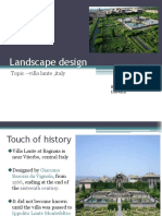 Landscape Design: Topic - Villa Lante, Italy