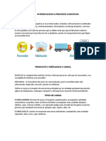 Taller INTRODUCCION A PROCESOS LOGISTICOS