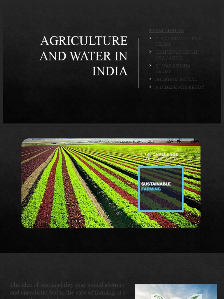 Agriculture and Water in India | PDF | Crop Rotation | Agriculture
