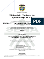 El Servicio Nacional de Aprendizaje SENA: Erika Viviana Guerrero Estrada
