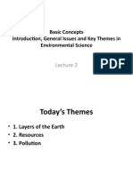 Basic Concepts Introduction, General Issues and Key Themes in Environmental Science