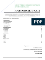 Certificate PDF