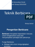 Teknik Berbicara TKI