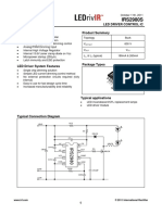 IRS2980S: Led Driver Control Ic IC Features Product Summary