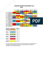 HORARIO COLEGIO ATENEO AUTONOMO 2016