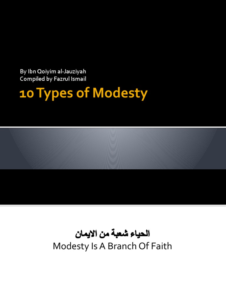 Understanding 10 Types of Modesty | PDF | Abrahamic Religions ...