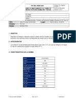 Informe de Mantenimiento Cambio de Elemento Rotativo Bomba N°03 Tren 02 - Sala de Bombas NV4370