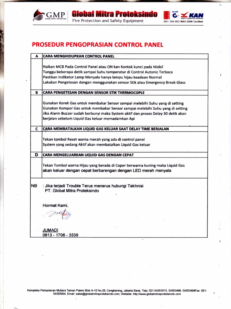 SOP Fire Protection PDF
