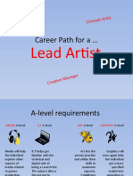 Career Path for a LEAD ARTIST