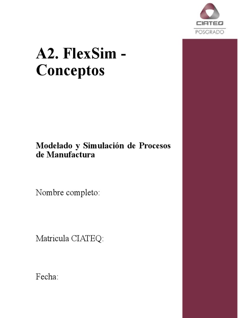 Objetos Clave en FlexSim 2018 | PDF | Simulación | Usuario (informática)