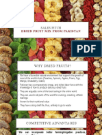 Dried Fruit Mix From Pakistan: Sales Pitch