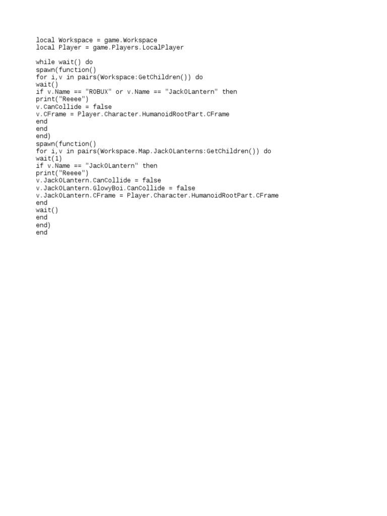 Roblox Auto-Collect Script | PDF