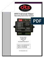 DTS Universal Timer: Operating Instruction Manual