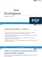 SDD Application Development Lesson 2