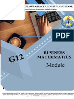 Business Mathematics: Maddela Marvelous Grace Christian School