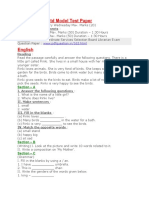 DPS Gwalior I STD Model Test Paper: Summative Assessments