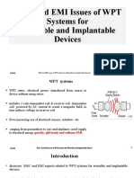 EMC and EMI Issues of WPT Systems For Wearable and Implantable Devices
