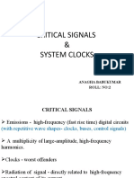 Critical Signals & System Clocks: Anagha Babukumar Roll: No:2