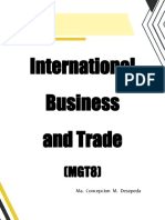 International Business and Trade: Ma. Concepcion M. Desepeda