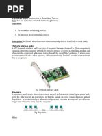 Lab Report No: 01 Experiment Name: Aim: The Aim of This Lab Is To Study Networking Devices. Objectives