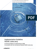 ISACA 27001 Implementation Guideline