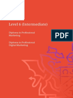 Level 6 (Intermediate) : Diploma in Professional Marketing