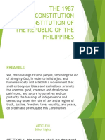 The 1987 Constitutions The Constitution of The Republic of The Philippines